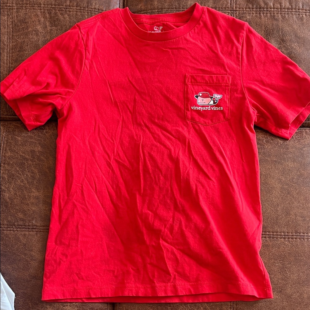 Vineyard Vines Vibrant Red Kids Tee